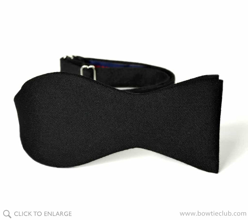 Black Wool Bow Tie