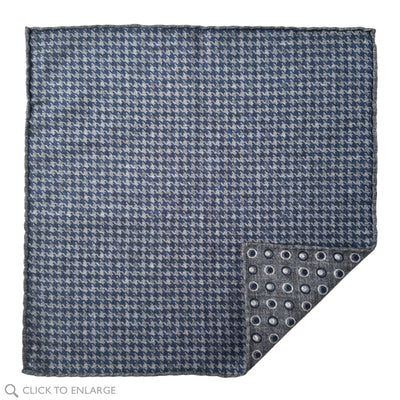 Grey Orbit Reversible Pocket Square