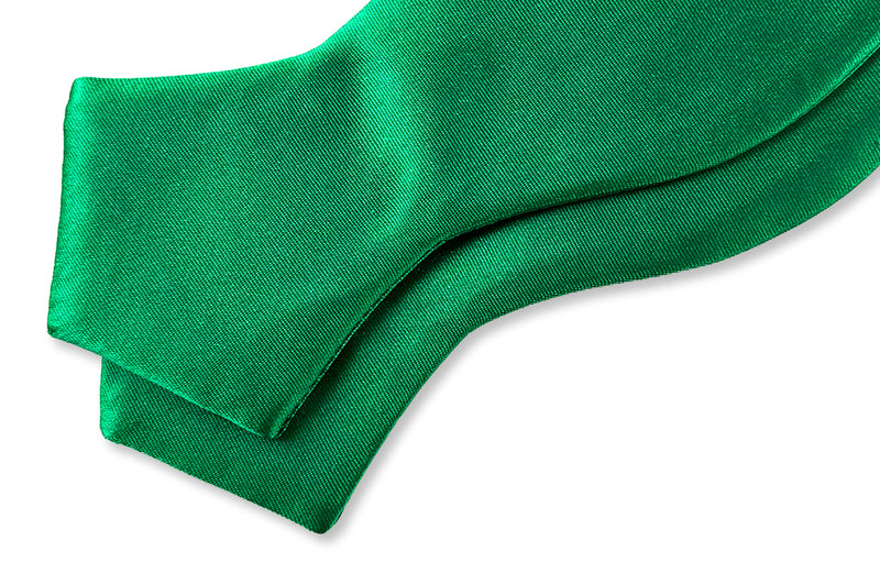 Kelly Green Satin DP Self-tie