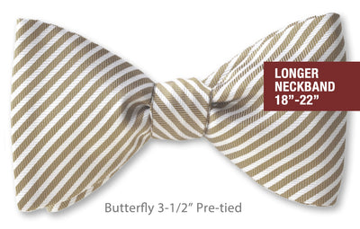 Pebble Beach Butterfly 3-1/2" Pre-tied 18-22"