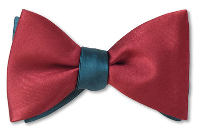 Burgundy/Peacock Satin Reversible