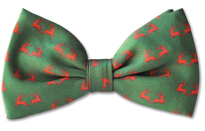 Christmas Reindeer Clip-on Bow Tie