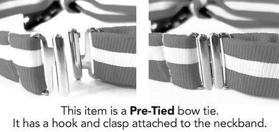 pre-tied bow tie clasp