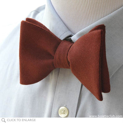Maroon Wool Bow Ties