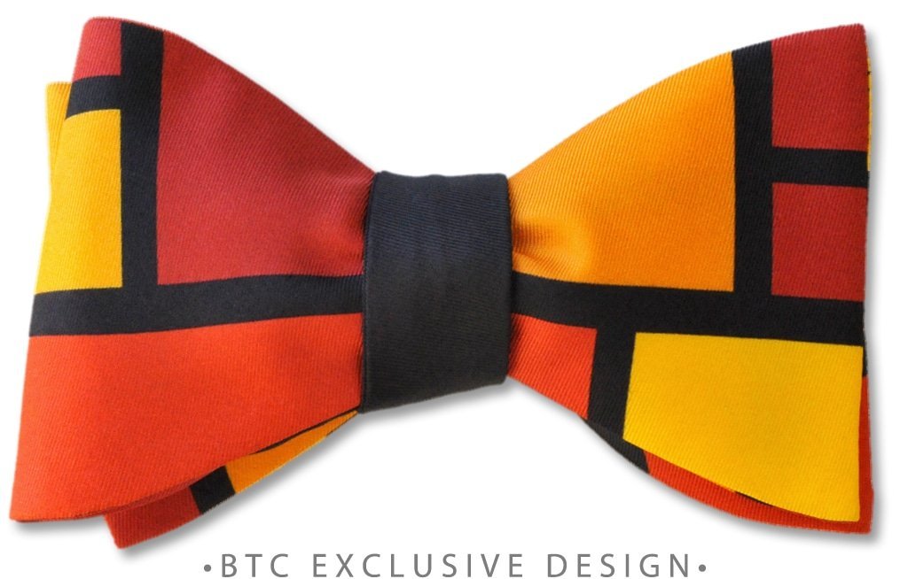 Orange Pre-tied Bow Ties