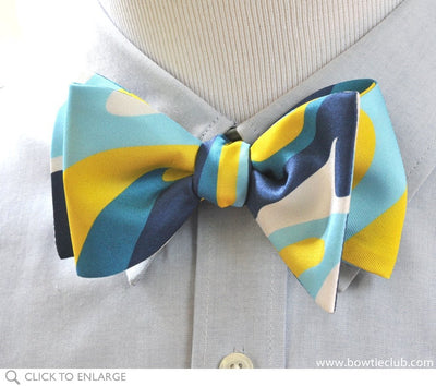 designer bow tie on mannequin