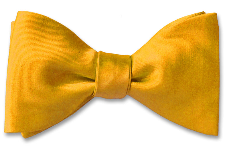 Saffron Satin Bow Tie
