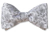 Silver Snow Bow Tie