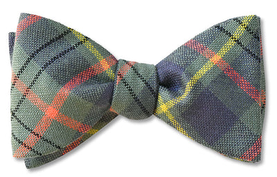 Taylor Weathered Tartan Wool Plaid Bow Tie
