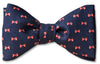 Bow on Bow Navy Pre-tied