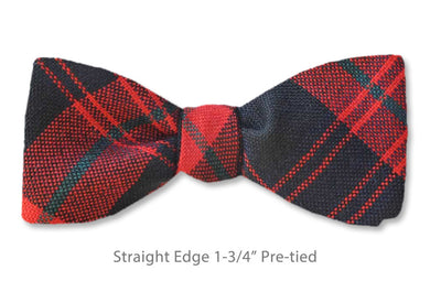 Brown Modern Wool Tartan SE Pre-tied