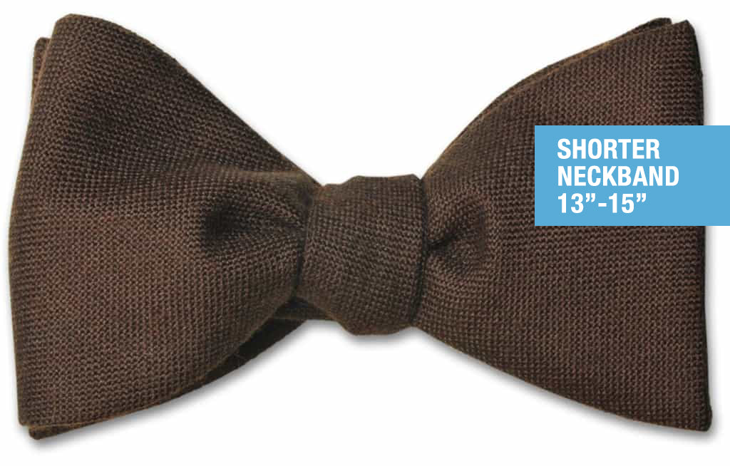 Chocolate Brown Wool Butterfly 2-3/4" Self-tie Small