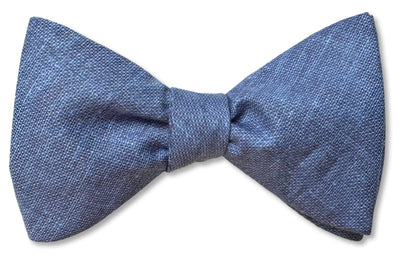 Denim Blue Cotton Pre-tied