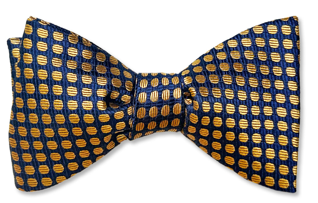 Gold Dots Bow Tie