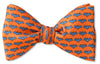 Orange Halloween Bat Bow Tie