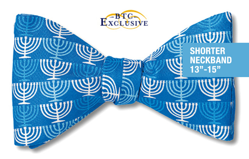 Hanukkah Butterfly 2-3/4" Self-tie Small
