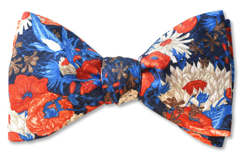 Heritage Bloom Red Bow Tie