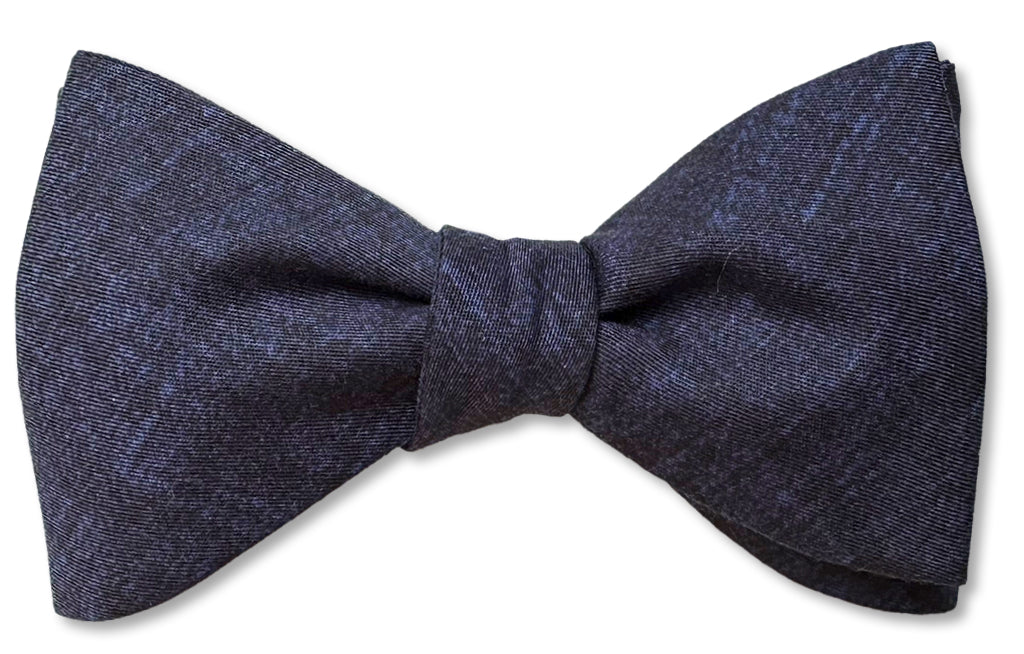 Indigo Blue Cotton Bow Tie