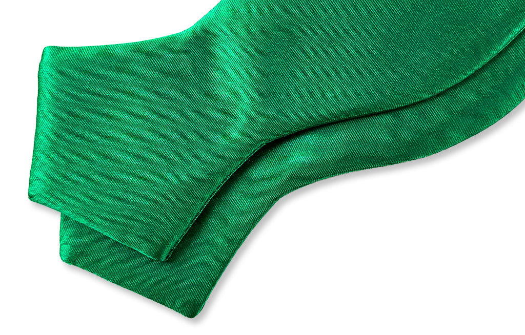 Kelly Green Satin DP Self-tie