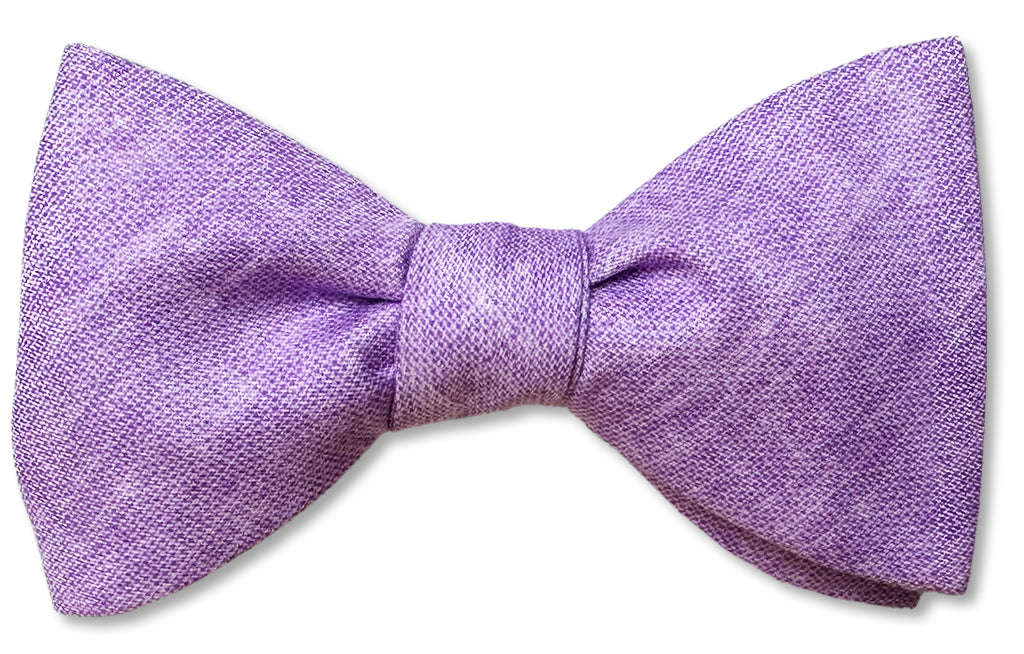Lavender Cotton Bow Tie