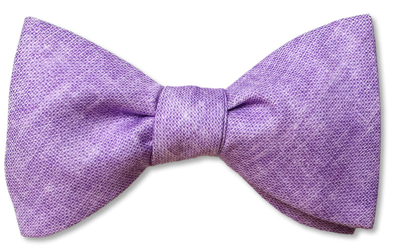 Lavender Cotton Bow Tie
