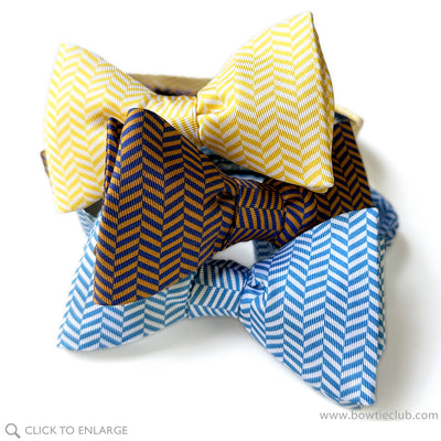 Blue Poppy Bow Tie