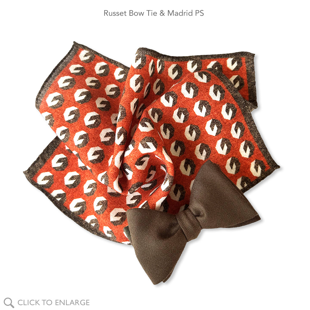 Madrid PS + Russet Wool Bow Tie