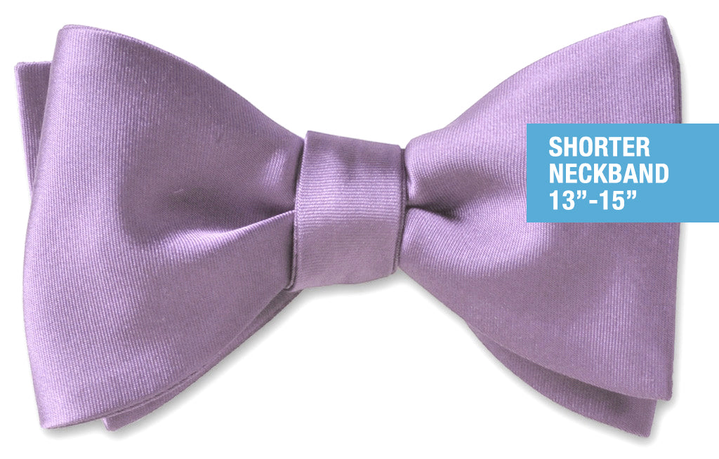 Mauve Satin Butterfly 2-3/4" Self-tie Small