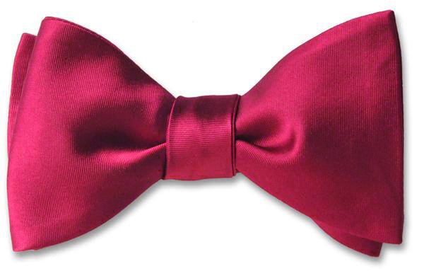 Medici Red Satin Bow Tie