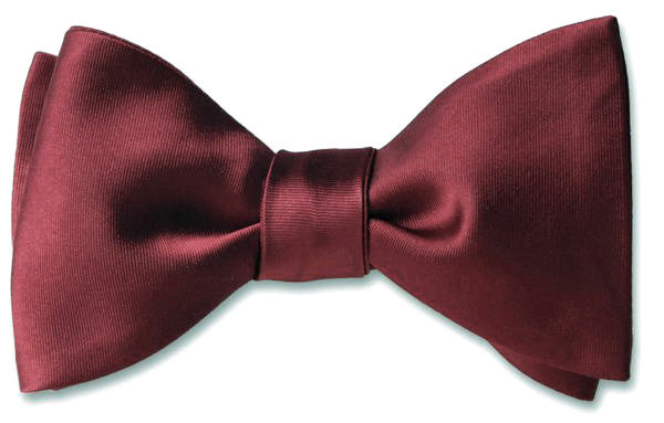 Mulberry Satin Bow Tie