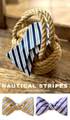 Nautical Purple Bow Tie