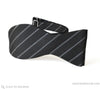 Black stripes self tie bow tie