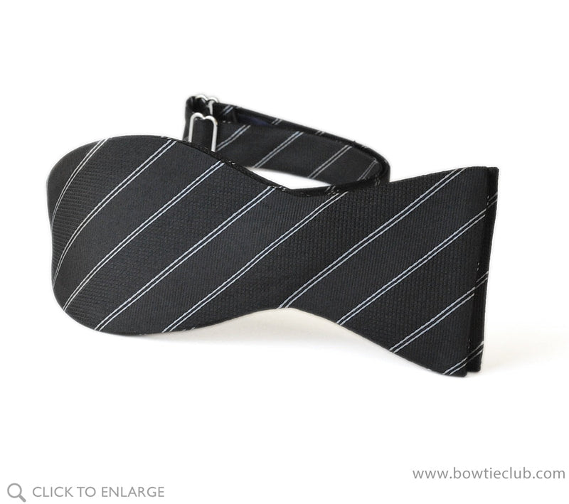 Black Stripes bow tie