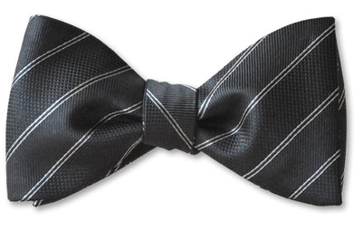 Black Stripes bow tie