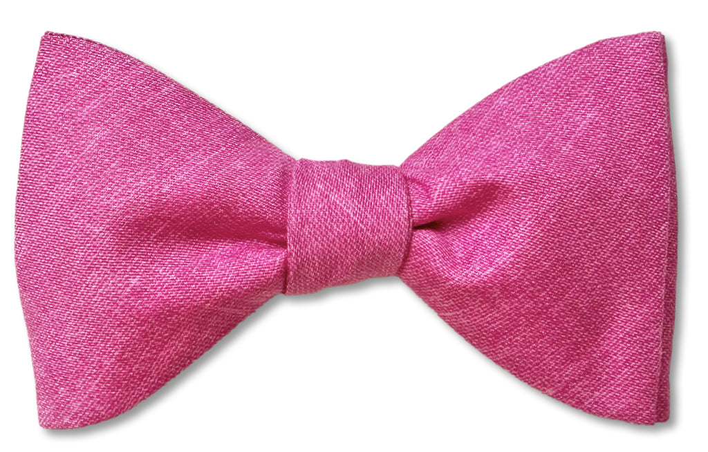 Pink Cotton Bow Tie