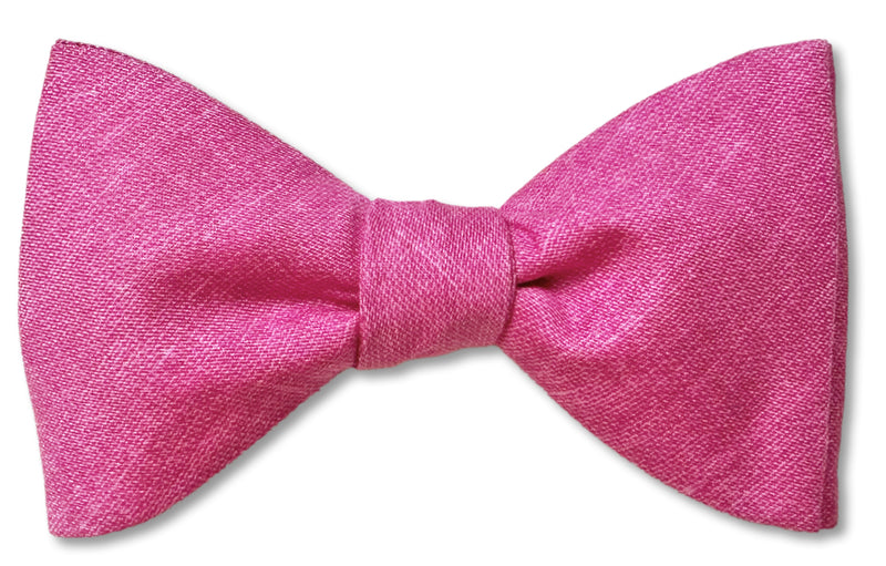 Pink Cotton Bow Tie
