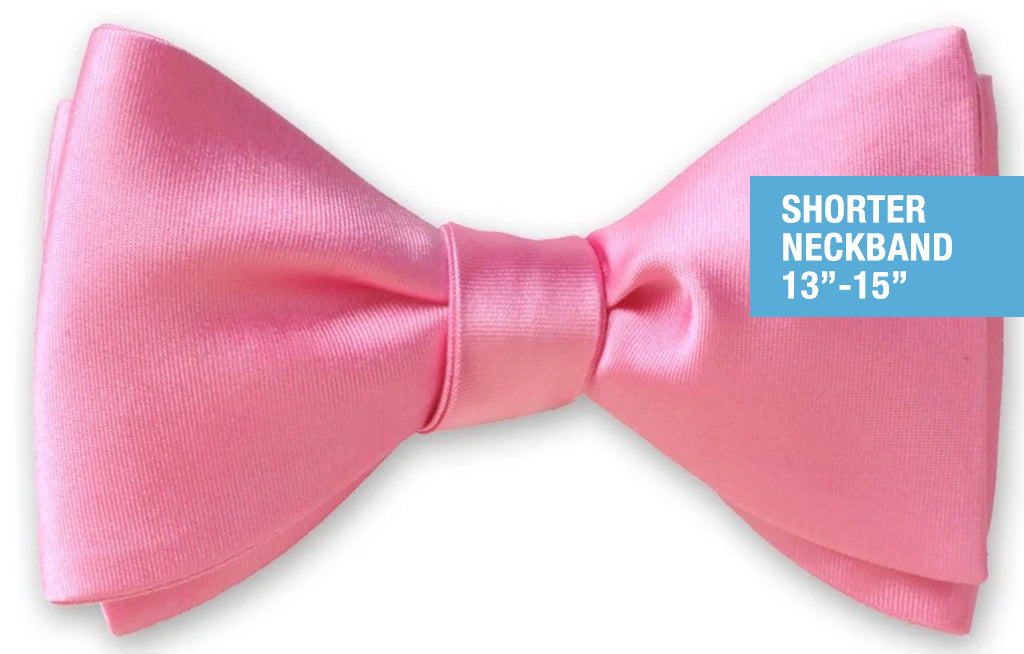 Pink Satin Butterfly 2-3/4" Self-tie Small