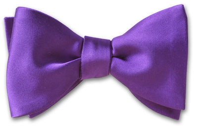 Purple Satin DP Self-tie