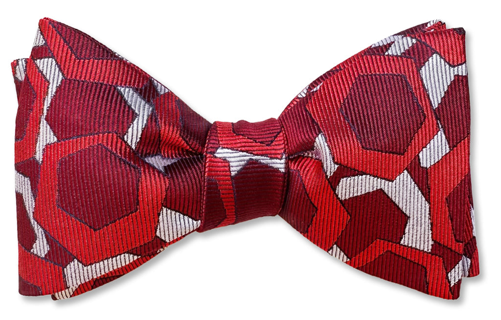 Autumn Red Bow Tie
