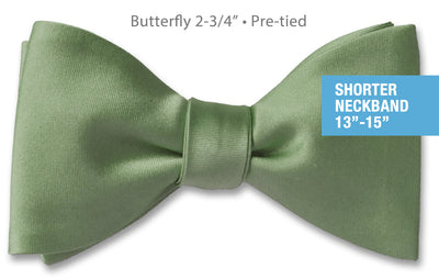 Sage Satin B 2-3/4" Pre-tied 13"-15"