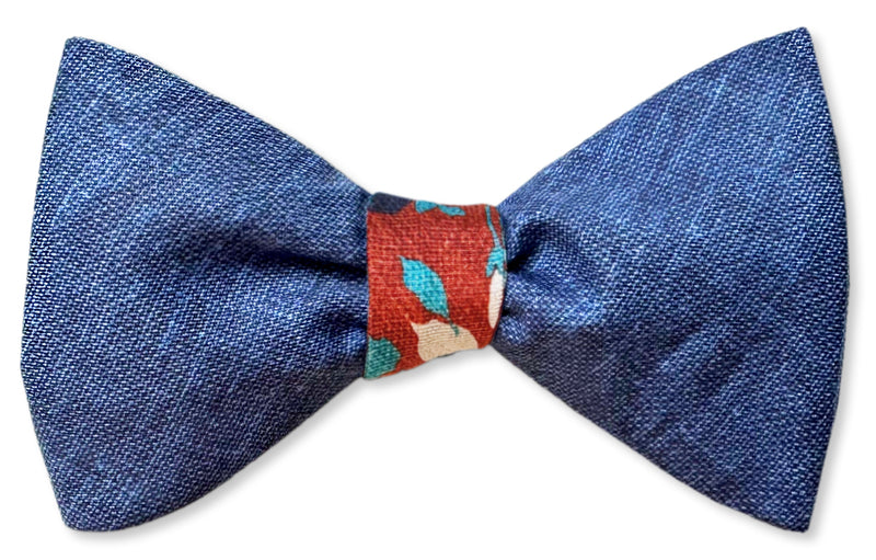 Secret Garden Auburn Reversible Bow Tie