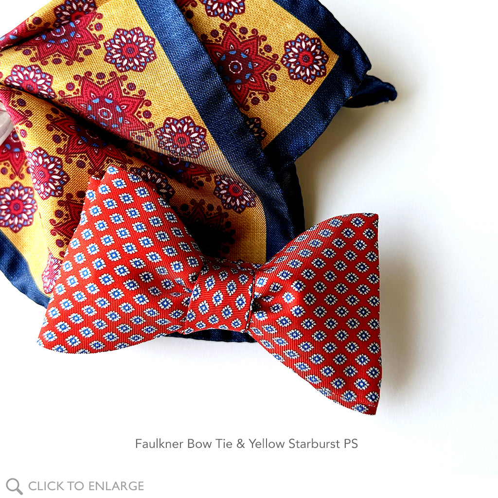 Yellow Starburst PS +Faulkner Bow Tie