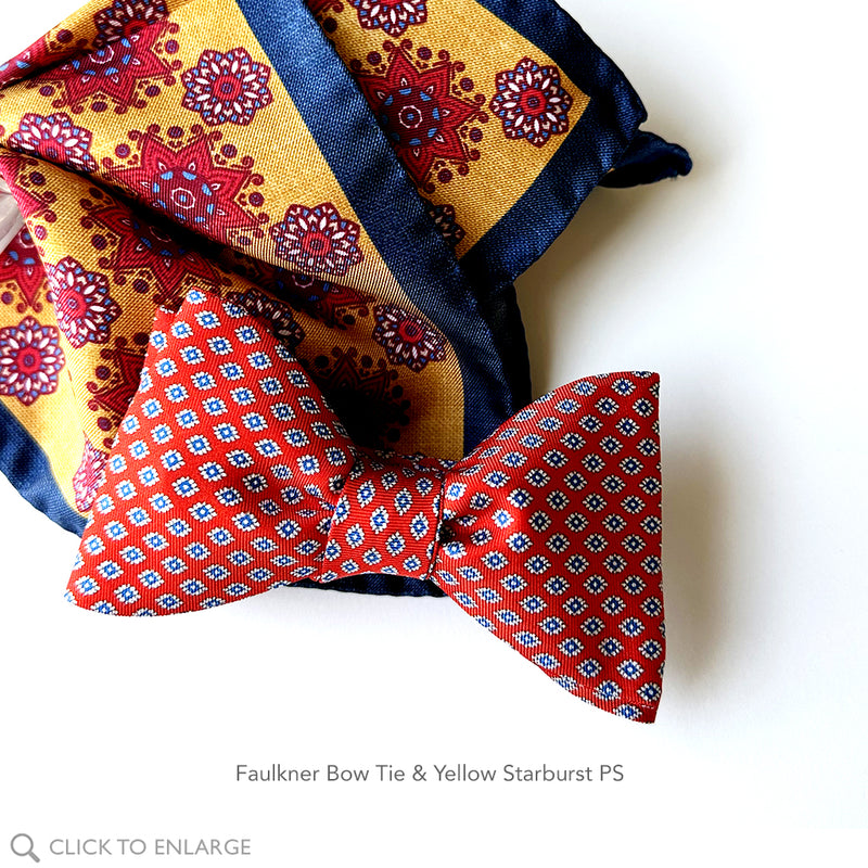 Yellow Starburst PS +Faulkner Bow Tie