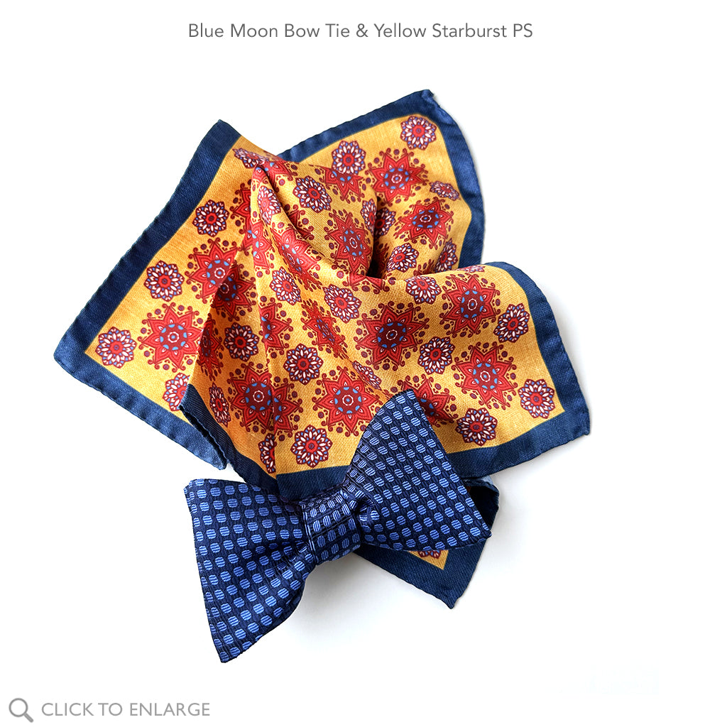 Yellow Starburst PS +Blue Moon Bow Tie