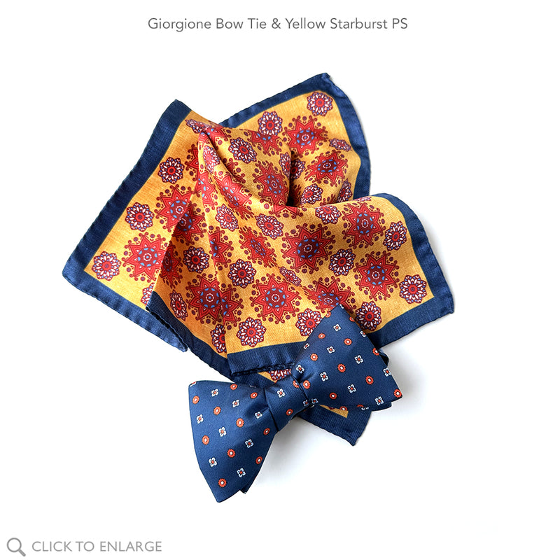 Yellow Starburst PS +Giorgione Bow Tie