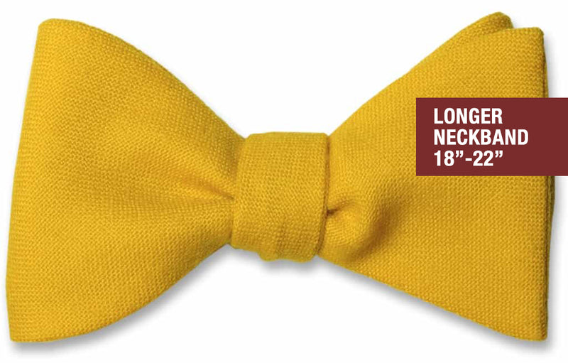 Yellow Wool Butterfly 2-3/4" Self-tie Large