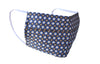 Blue Circles Italian Cotton Face Mask