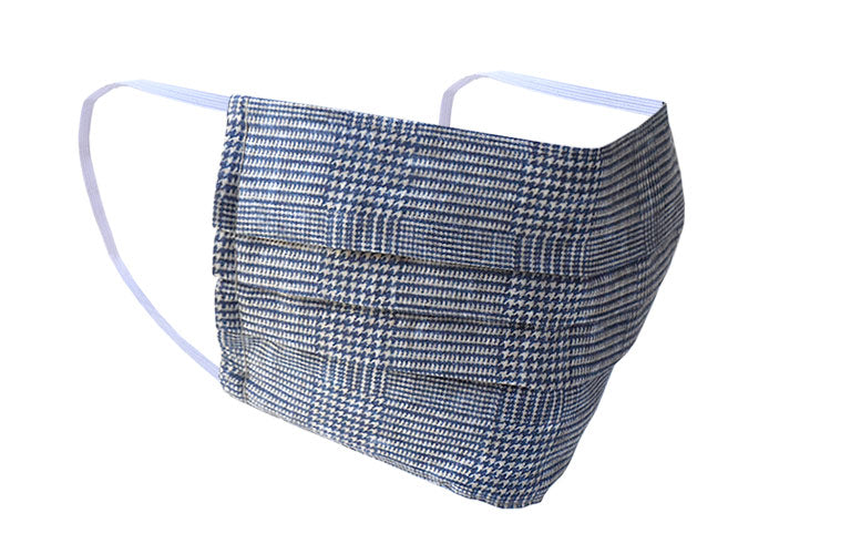 Blue Glen Plaid Washable Cotton Face Mask