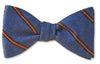 Blue Stripes Italian Cotton Bow Tie