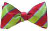 pre-tied Bolton Repp Stripe Woven Bow Tie